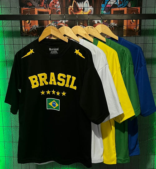 Camiseta Oversized Essencial® Brasil 5 Estrelas