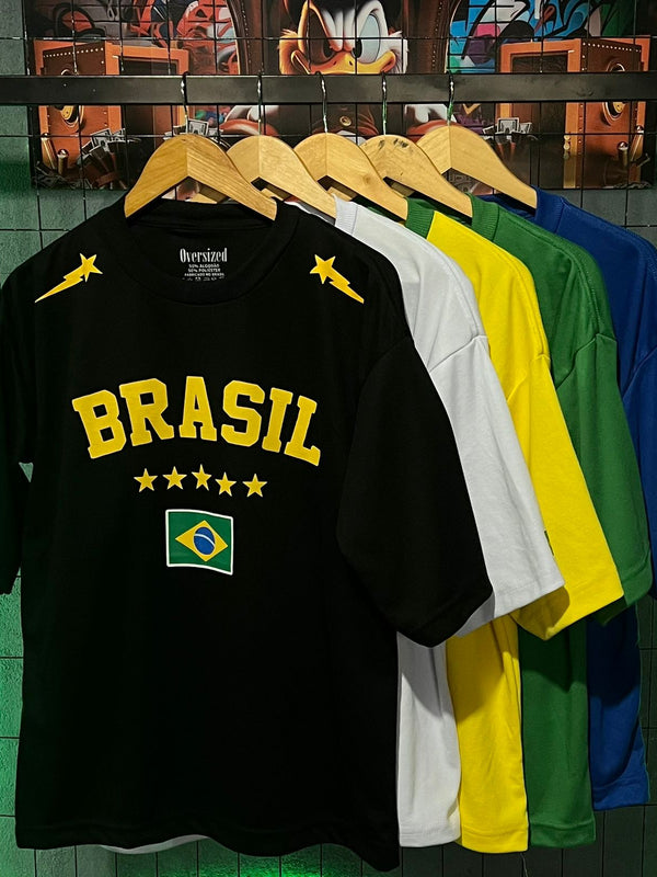 Camiseta Oversized Essencial® Brasil 5 Estrelas
