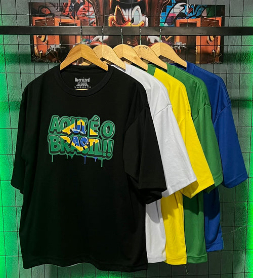 Camiseta Oversized Essencial® Aqui é o Brasil