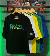 Camiseta Oversized Essencial® Brazil Grafite