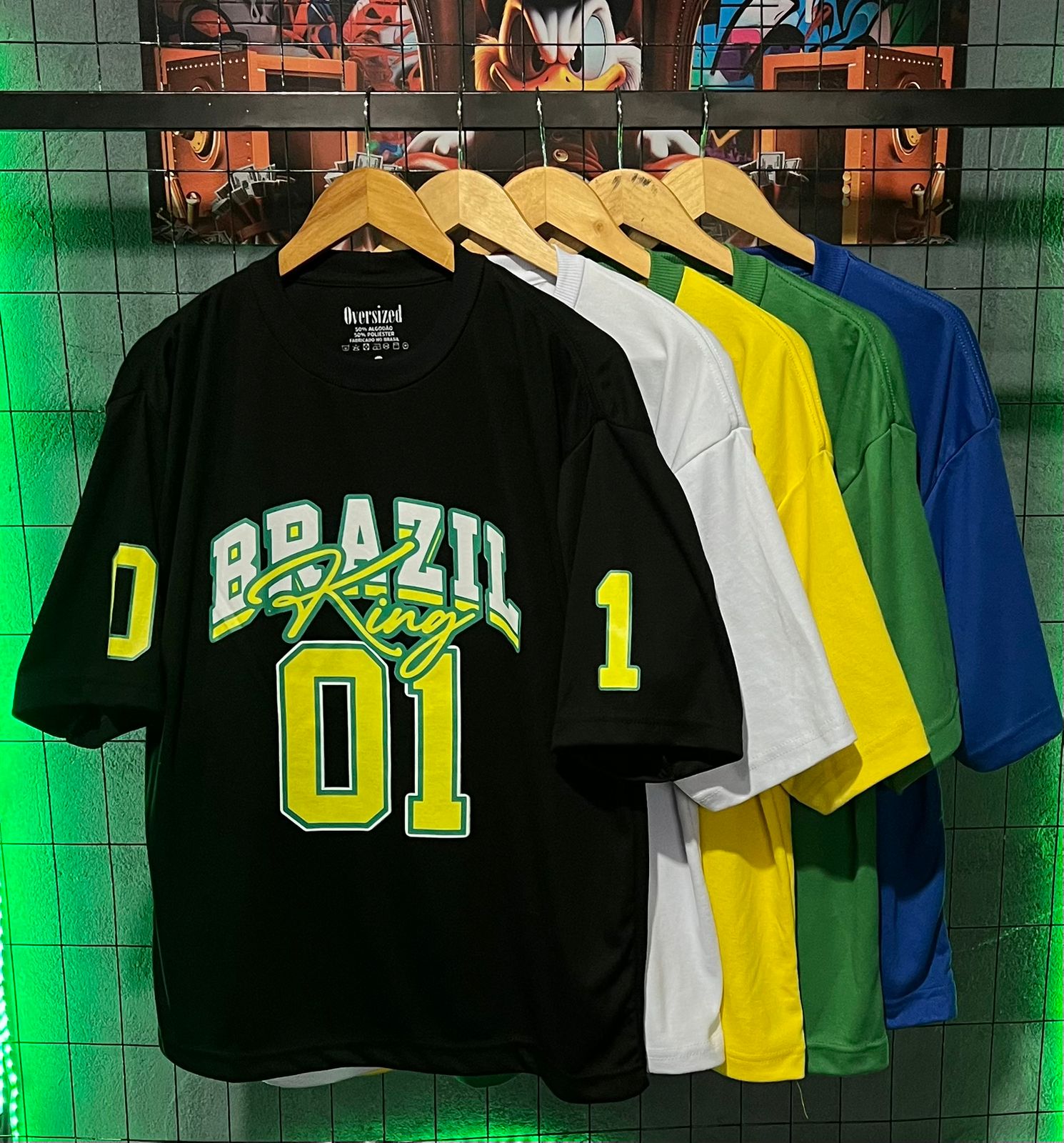 Camiseta Oversized Essencial® Brazil King 01