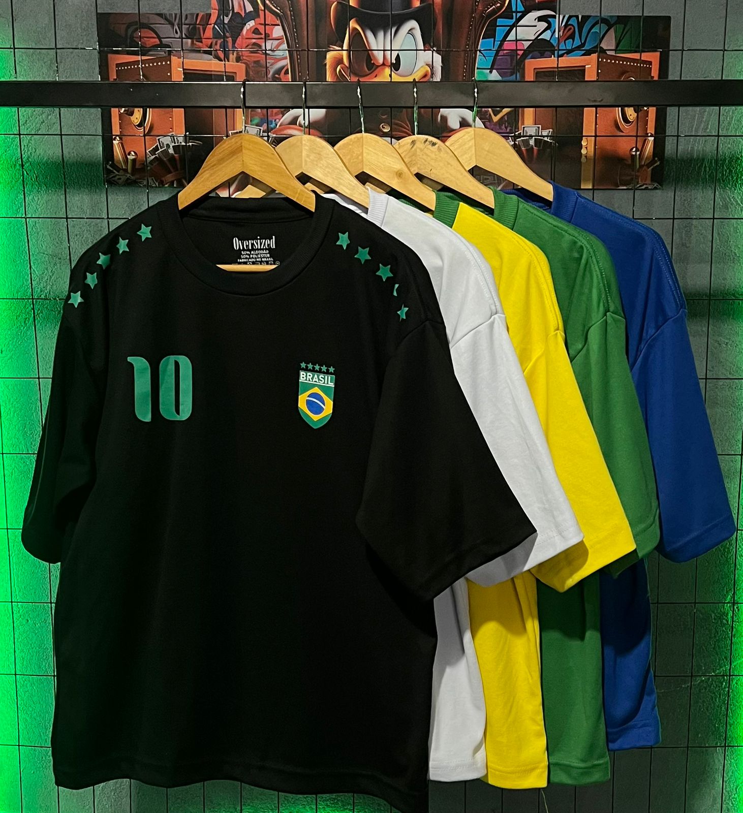 Camiseta Oversized Essencial® Camisa 10 Brasil