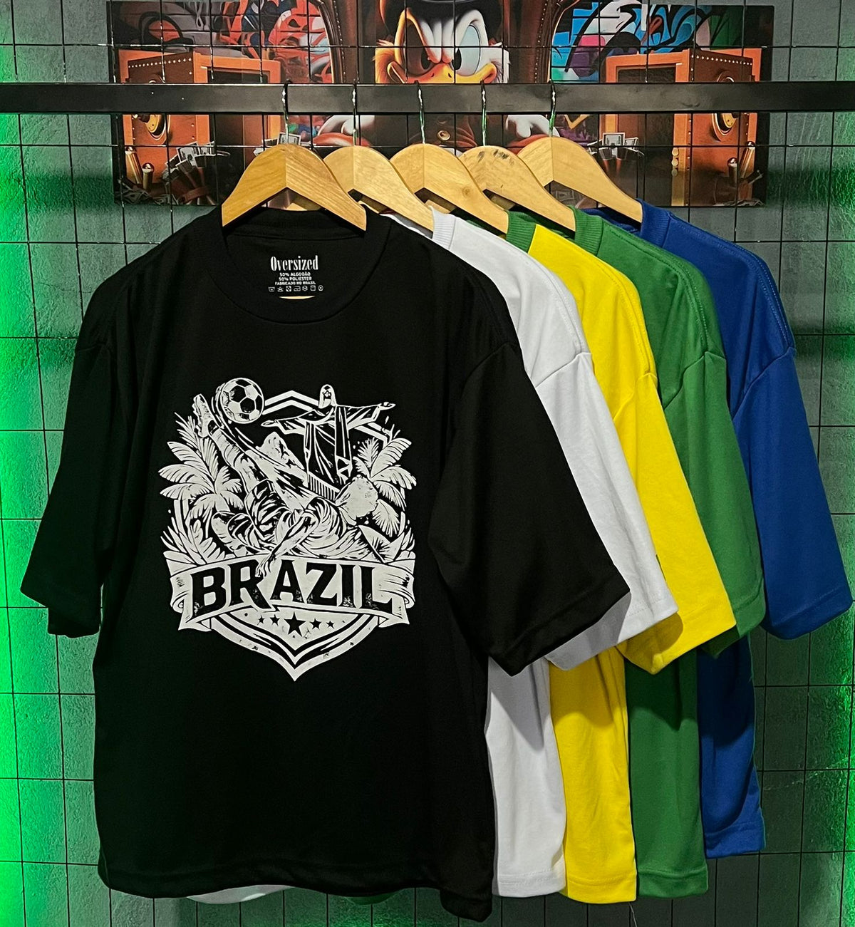 Camiseta Oversized Essencial® Brazil Crest