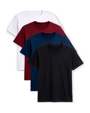 Kit 4 Camisas Básicas Essencial® - 4 Cores