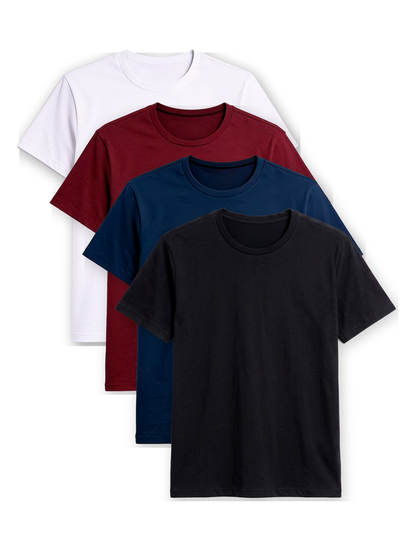 Kit 4 Camisas Básicas Essencial® - 4 Cores