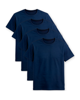 Kit 4 Camisas Básicas Essencial® - Azul
