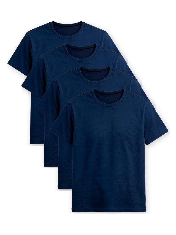 Kit 4 Camisas Básicas Essencial® - Azul