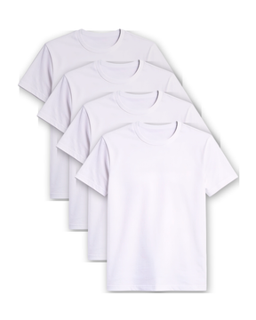 Kit 4 Camisas Básicas Essencial® - Branca