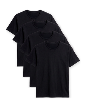 Kit 4 Camisas Básicas Essencial® - Preta