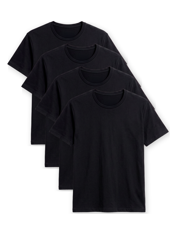 Kit 4 Camisas Básicas Essencial® - Preta